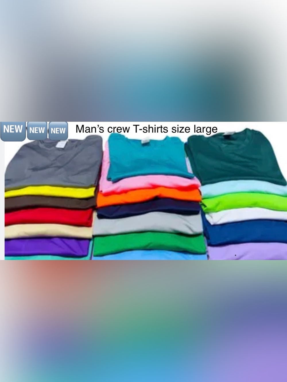 CREW NECK T-Shirts Hanes Fruit of loom Gildan short sleeve NWOT SZ LARGE U PICK